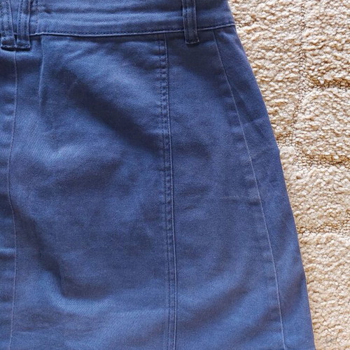 Blue mini skirt Pink Woman like new with buttons, size S