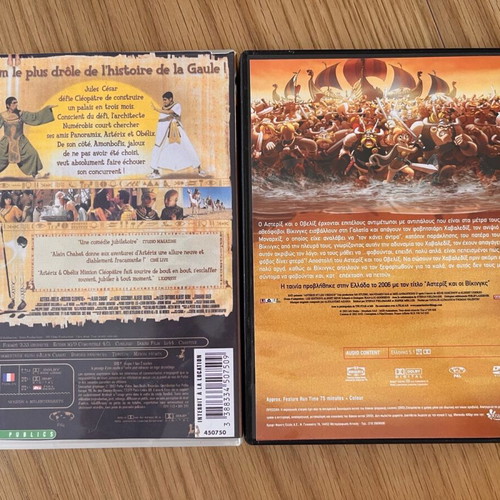 Astérix DVD movies like new, set of 2
