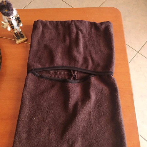 Fleece balaclava with cord new, full face, khaki