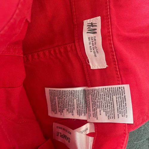 Children's clothing set like new, coral dress and embroidered denim jacket