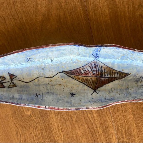 Decorative ceramic, 40 cm length