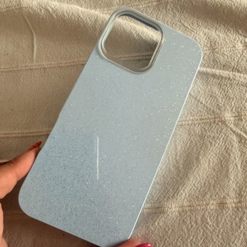 iPhone 16 Pro Max blue glitter case brand new