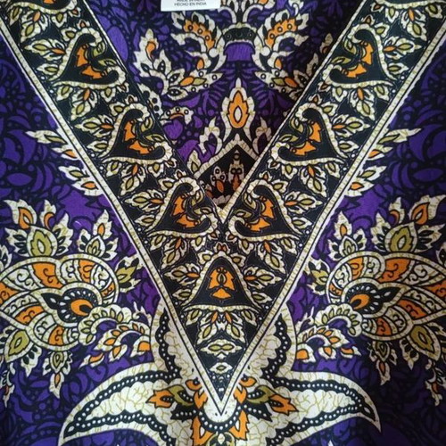 Boho Kaftan Dress new, 100% viscose, free size XL-4XL, purple paisley