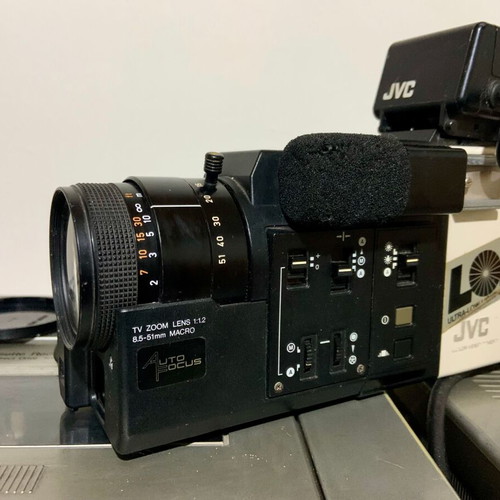 JVC GX-N7-E and Panasonic NV-V300-E video cameras used, 1980 set