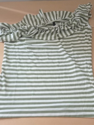 Benetton asymmetrical women's blouse used, size S