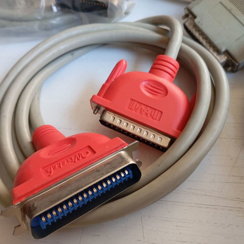 LPT parallel printer port cables 9 pieces like new