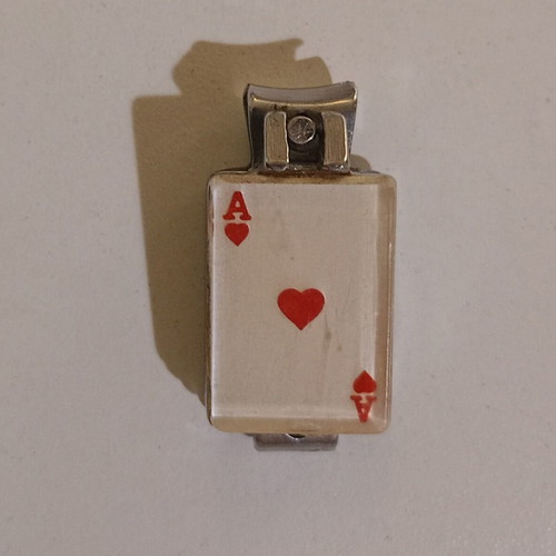 Mini Nail Clipper Keychain Used, Playing Card Shape