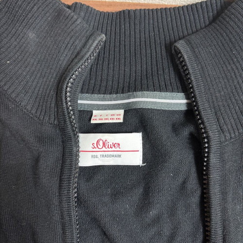 S.Oliver Men's Zip Jacket Black XL Like New