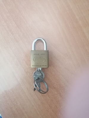 Corbin small padlock like new with 2 keys