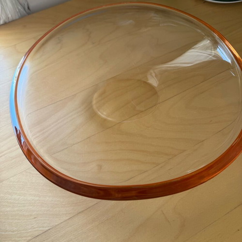 Leonardo Germany Free Form Art Glass platter 34cm like new
