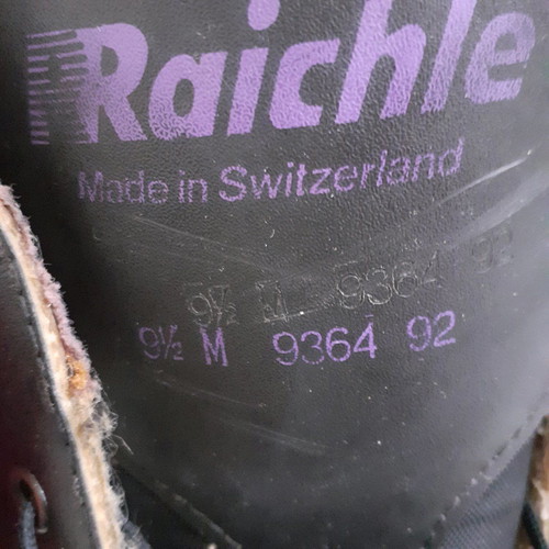 Raichle ski boots used No 9 1/2