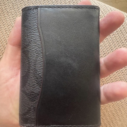 Coach leather wallet, black