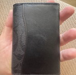 Coach leather wallet, black
