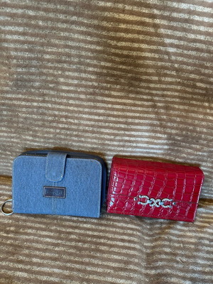 Wallets used, set of 2 pieces