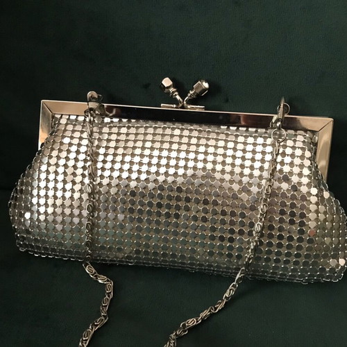 Alexi Andrioti vintage silver hand bag like new