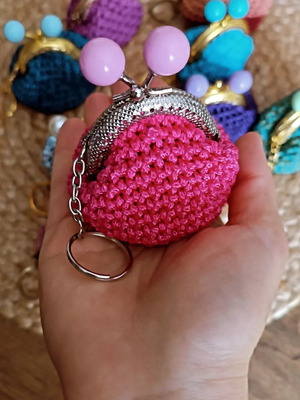 Handmade key wallet colorful