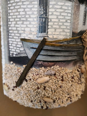 Handmade Keramydi with lighthouse theme and 3D elements