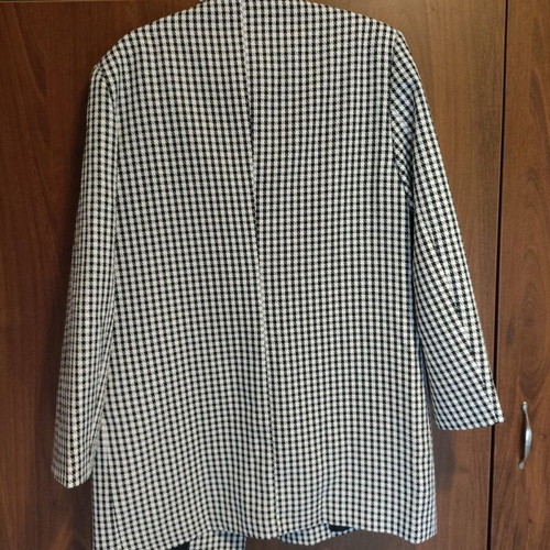 Women's checked black and white jacket M like new Nastygal