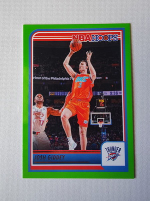 Parallel κάρτα Josh Giddey Neon Green NBA Hoops 2023-24, καινούργια