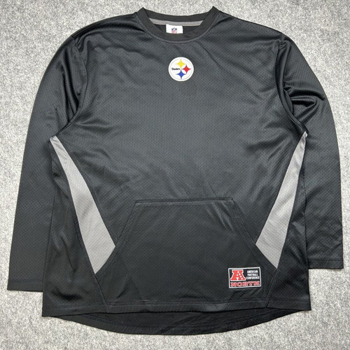 Pittsburgh Steelers NFL Mesh Pullover used, AFC North Y2K streetwear top M
