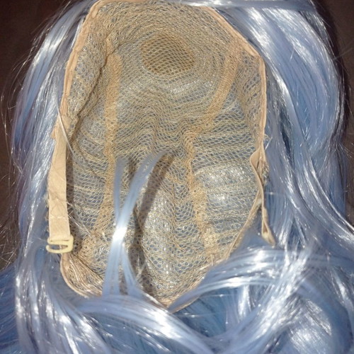 Anime wig and hair accessories new, asymmetrical short bob with bangs