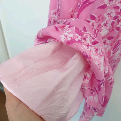 Pink Floral Print Summer Dress Shein like new, size S