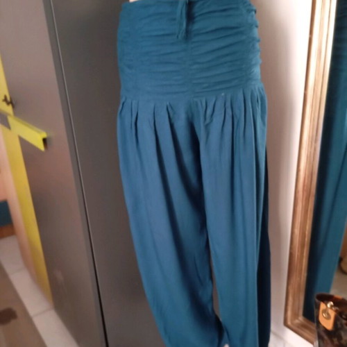 Salvari women's pants used, petrol color, size S/M