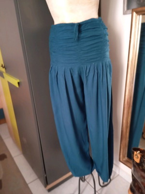 Salvari women's pants used, petrol color, size S/M