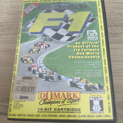 F1 Sega Mega Drive game used, complete
