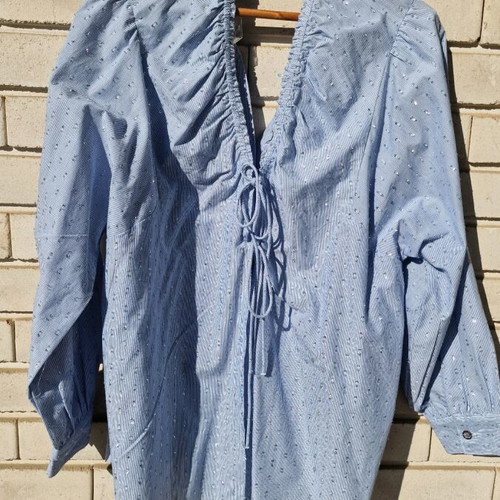 River Island oversized blue shirt new, size M/L