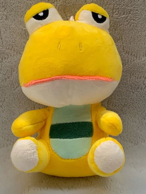 Plush frog used