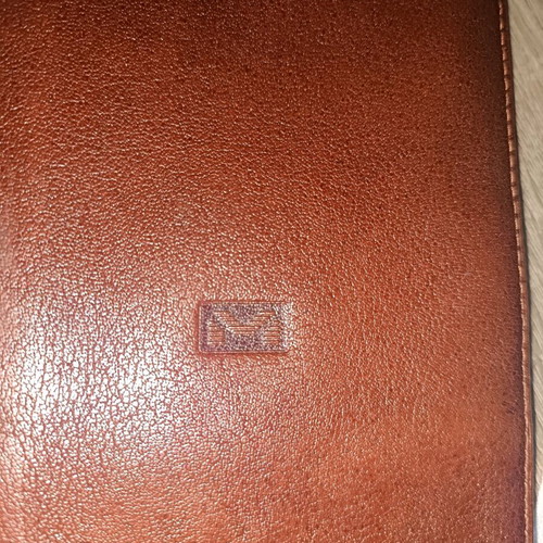 Vintage leather wallet Mihail used, brown