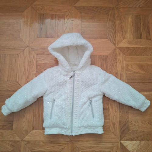 Birba baby jacket with rhinestones white, like new