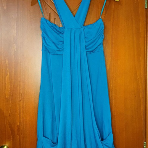 Petrol dress Desirée new, no small, size S