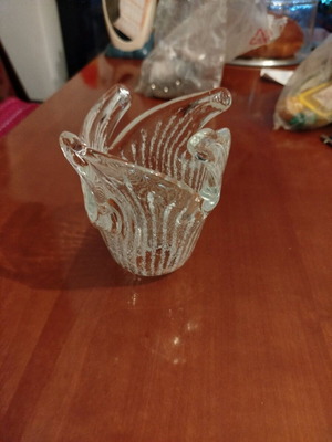 Glass lampshade for ceiling light like new with crack