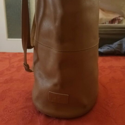 Kem leather shoulder bag used, vintage, beige