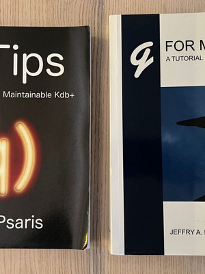 Q programming books like new, English language