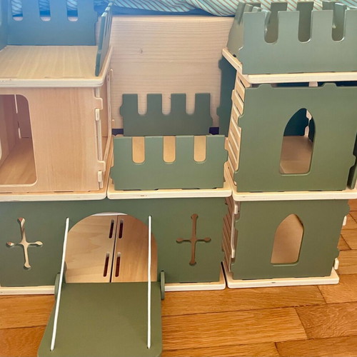 Fabelab Wooden House Plywood Basic Kit and Castle Add On Kit new