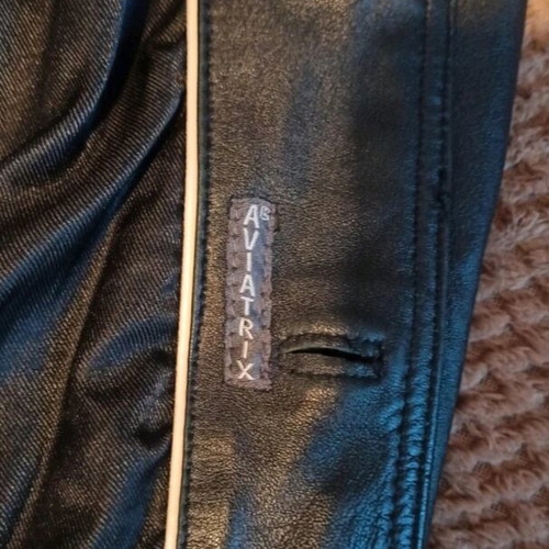 Leather jacket black size M like new, genuine Kastoria leather