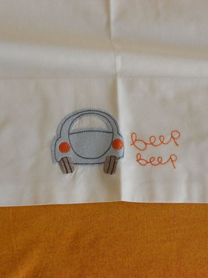 Λευκά είδη για βρεφική κούνια σειρά Beep-Beep της Mothercare σαν καινούργιο