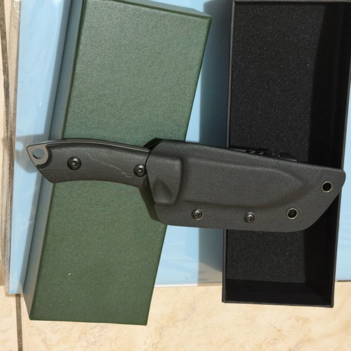 Survival Knife like new with iron handle and plastic sheath