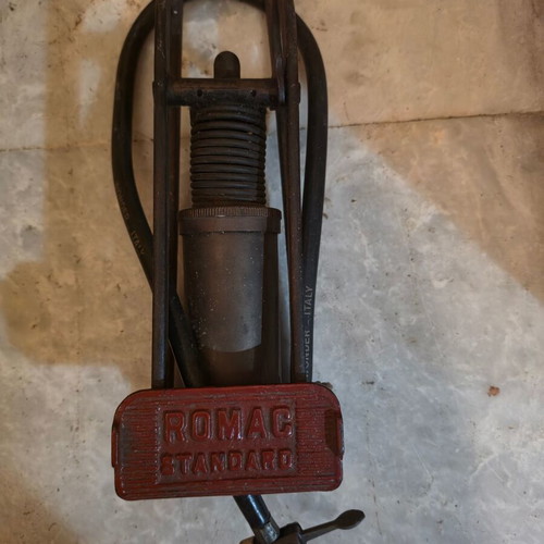 US ARMY vintage bronze tire pump, made in USA