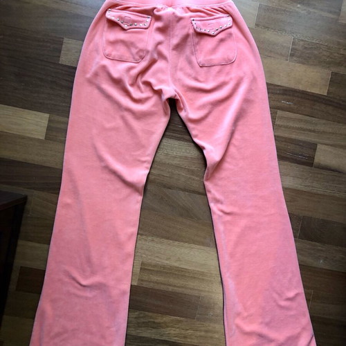 Mymoo pink-coral velour tracksuit like new, size M/L