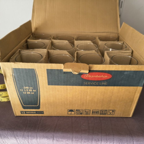 Paşabahçe Imperial glass tumbler set 12 (340cc)