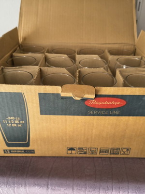 Paşabahçe Imperial glass tumbler set 12 (340cc)