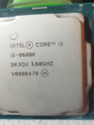 Intel Core i5 8600K used, light usage