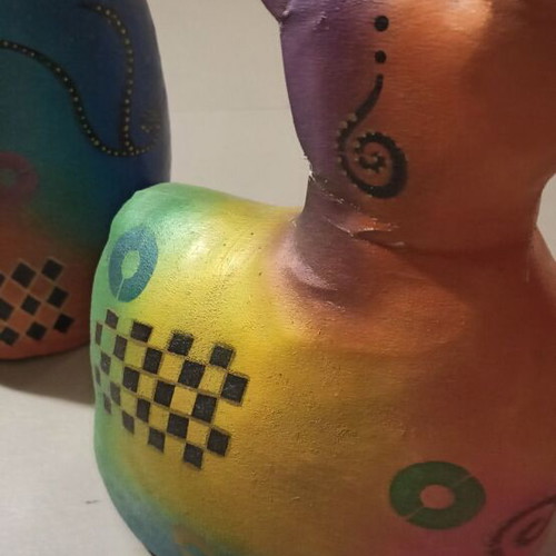 Decorative cats like new set of three contemporary art pieces