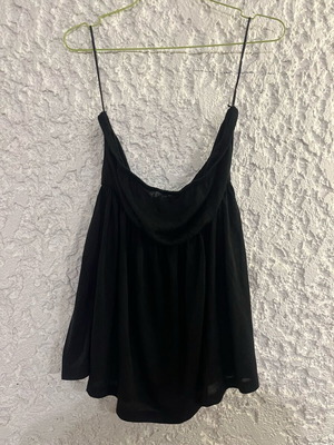 Strapless blouse used, size L, black