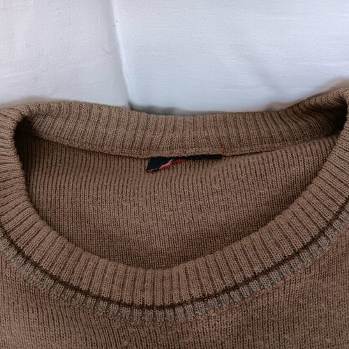 Men's wool sweater used, size L, beige
