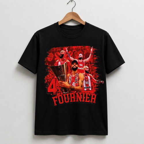 Custom T-shirt with Evan Fournier figure new